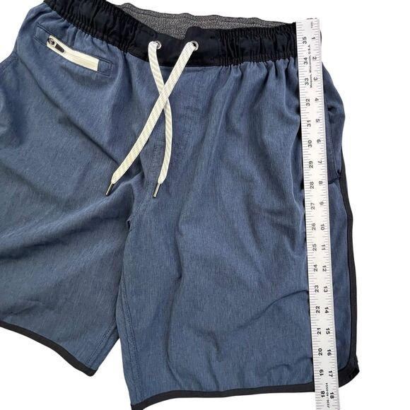 Vuori Banks Shorts Mens Medium Blue 8” Inseam Unlined Athletic Casual Workout - Picture 12 of 12